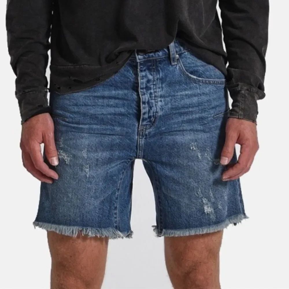 One Teaspoon Men’s Blue Jeans Shorts(Size 32)